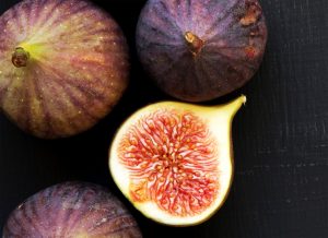 an image of half of a fig